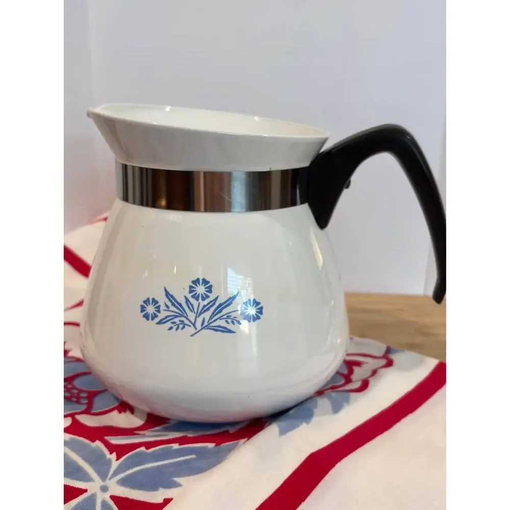 Vintage Corning Ware Blue Cornflower 2 Qt   Pot No Lid